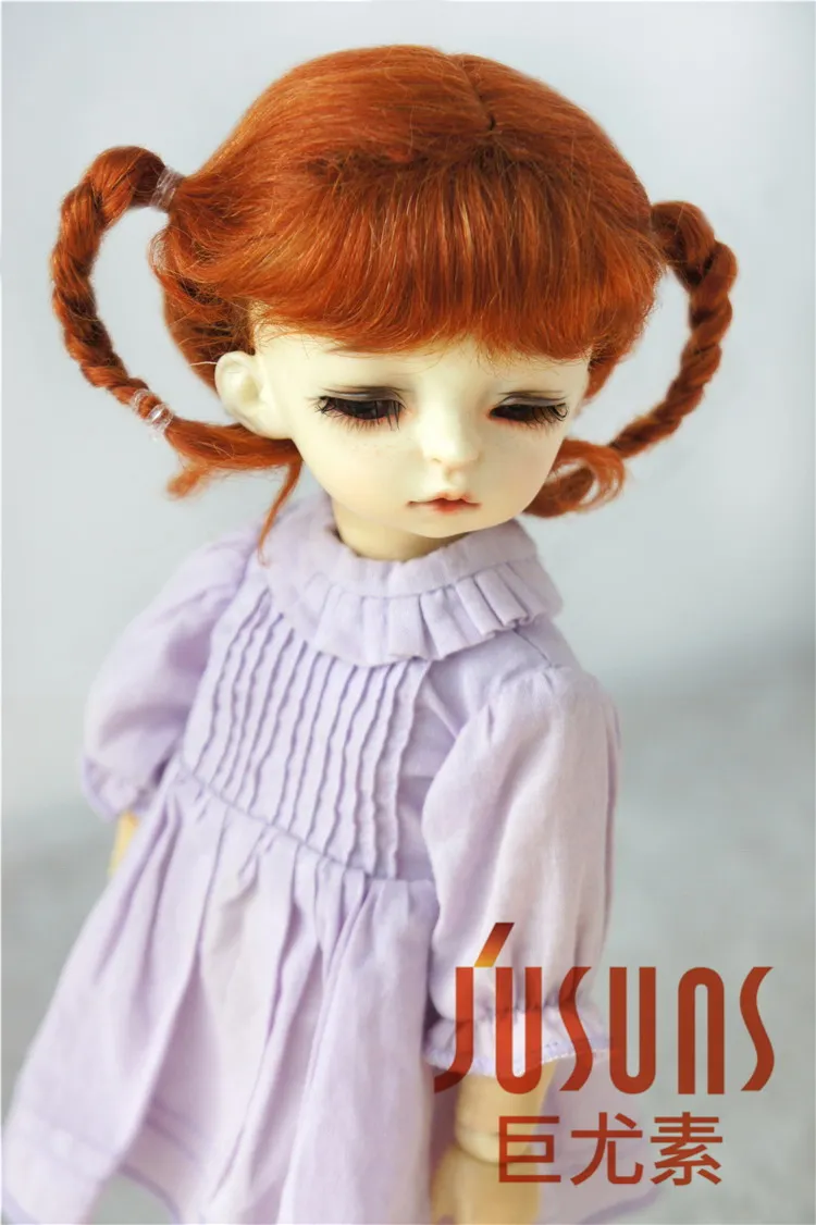 JD495 1/6 YOSD Mode BJD Mohair puppe perücken Größe 6-7 zoll Klassische Twist Mohair BJD perücken