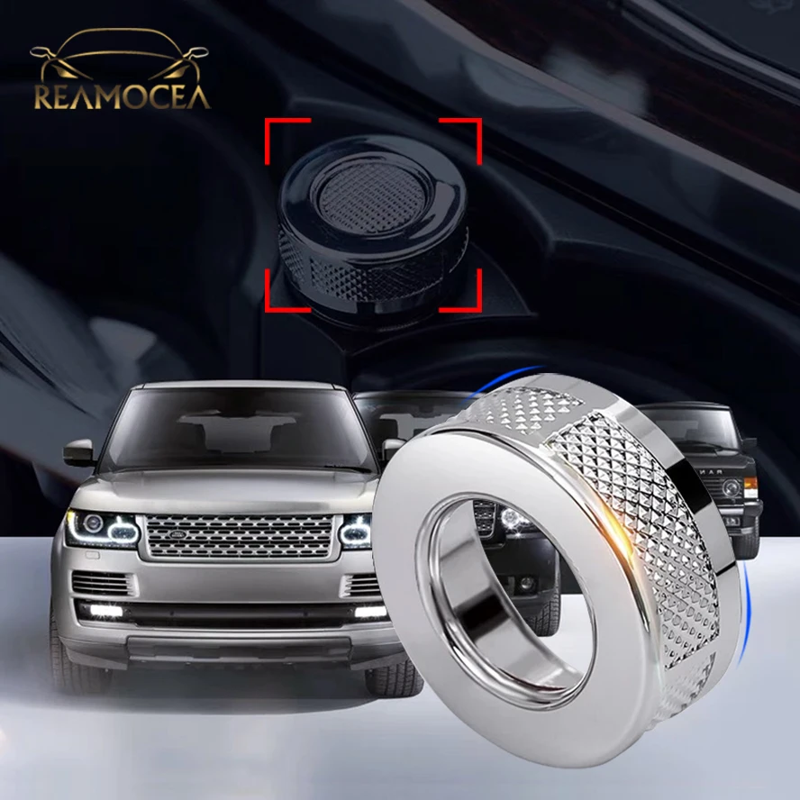 Reamocea 2Pcs/Set Car Interior Cigarette Lighter Cover Trim Fit For Land Rover Range Rover Sport Range Rover Vogue SV 2013-2017