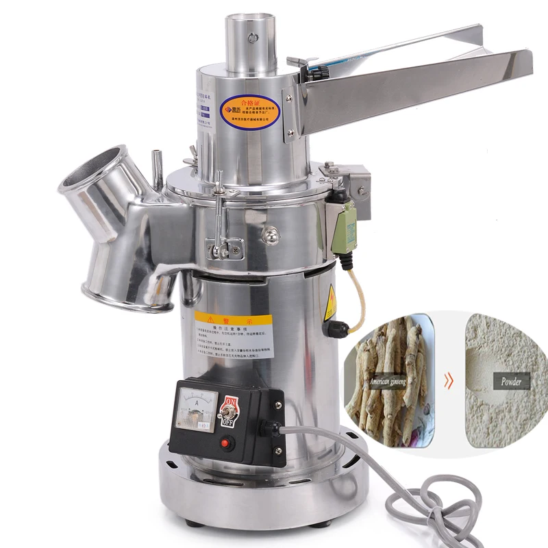 Medicine Grinder Pulverizer Superfine Grinding Machine Automatic Commercial Milling Tool Powder Machine DLF-18