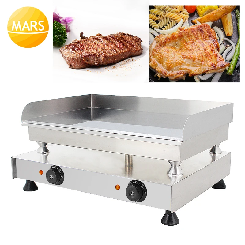 Electric Grills Barbecue Machine Sandwich Maker Commercial Panini Griddle Non-Stick Pancake Pan Frying Machine