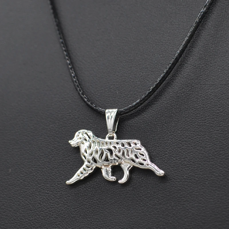 Lovers' Rope Chain Australian Shepherd Dog Necklaces Jewelry Alloy Lady Pet Pendant Necklace