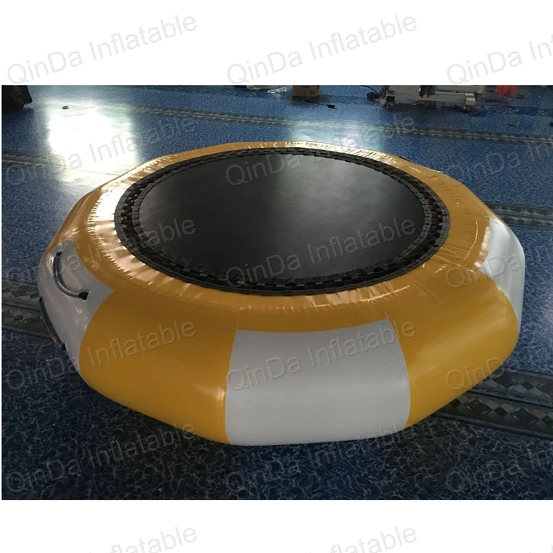 4 Meters Dia Inflatable Water Trampoline For Sale, Sea Summer Funny Sport Games Inflatable Trampoline On Water