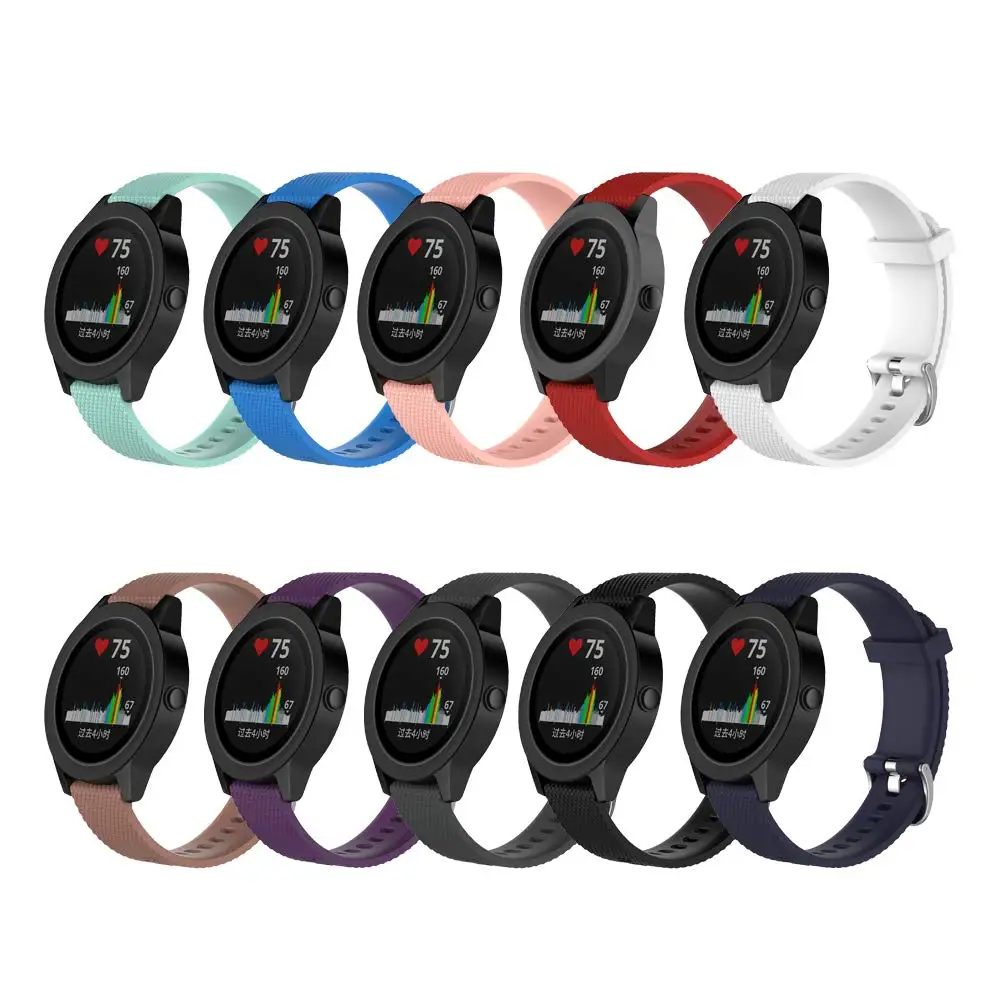 Newest Replacement Silicone Bands for Garmin Vivoactive 3/Vivomove/Vivomove HR (No Tracker, Replacement Bands Only)