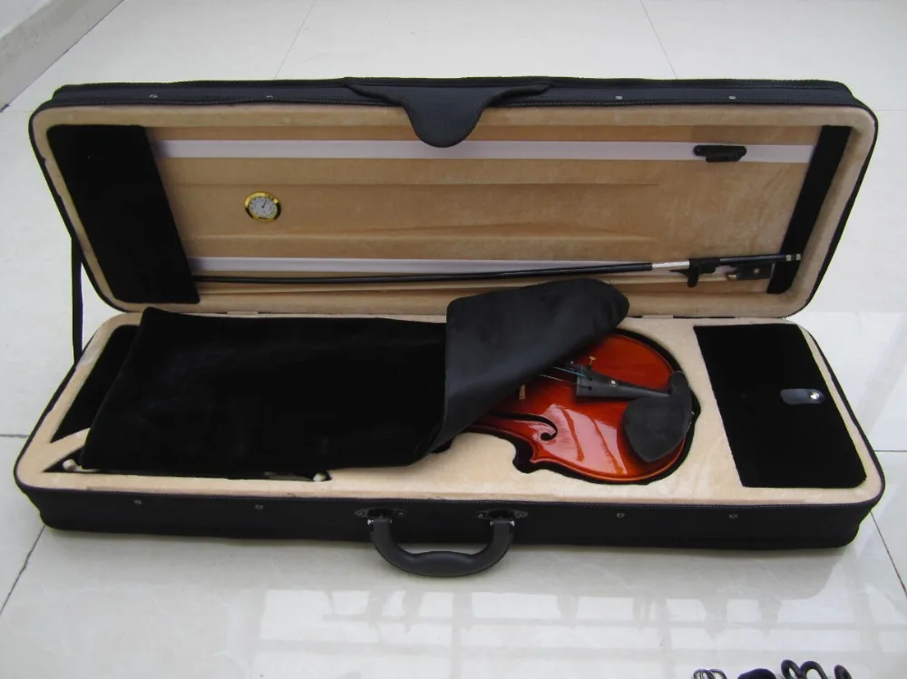 

Full size 4/4,3/4,1/2,1/4,1/8 Quality light violin case capitales double-shoulder back waterproof canvas bag box