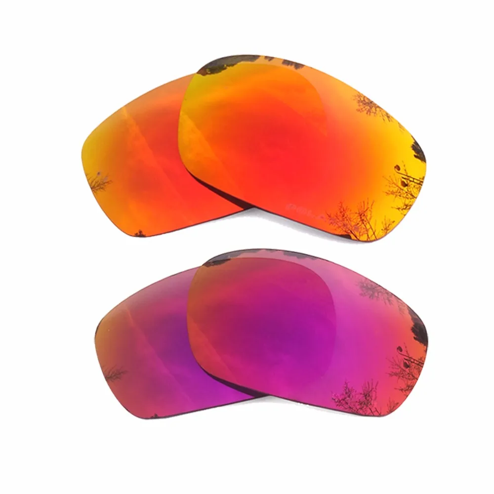 

Orange Red Mirrored & Midnight Sun Mirrored Polarized Replacement Lenses for Jawbone Frame 100% UVA & UVB