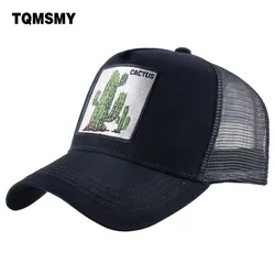 TQMSMY Summer Baseball Cap Animal Embroidery Cactus Cotton Trucker Hats For Men Women Gorras hats Casual Caps Casquette DHXRZ