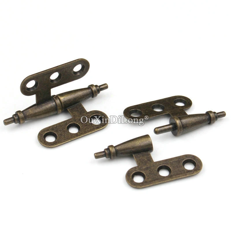 

Ретро винтажные 4 пары европейских антикварных мебельных петель, шкаф, книжный шкаф, петли для шкафа, съемные бронзовые петли