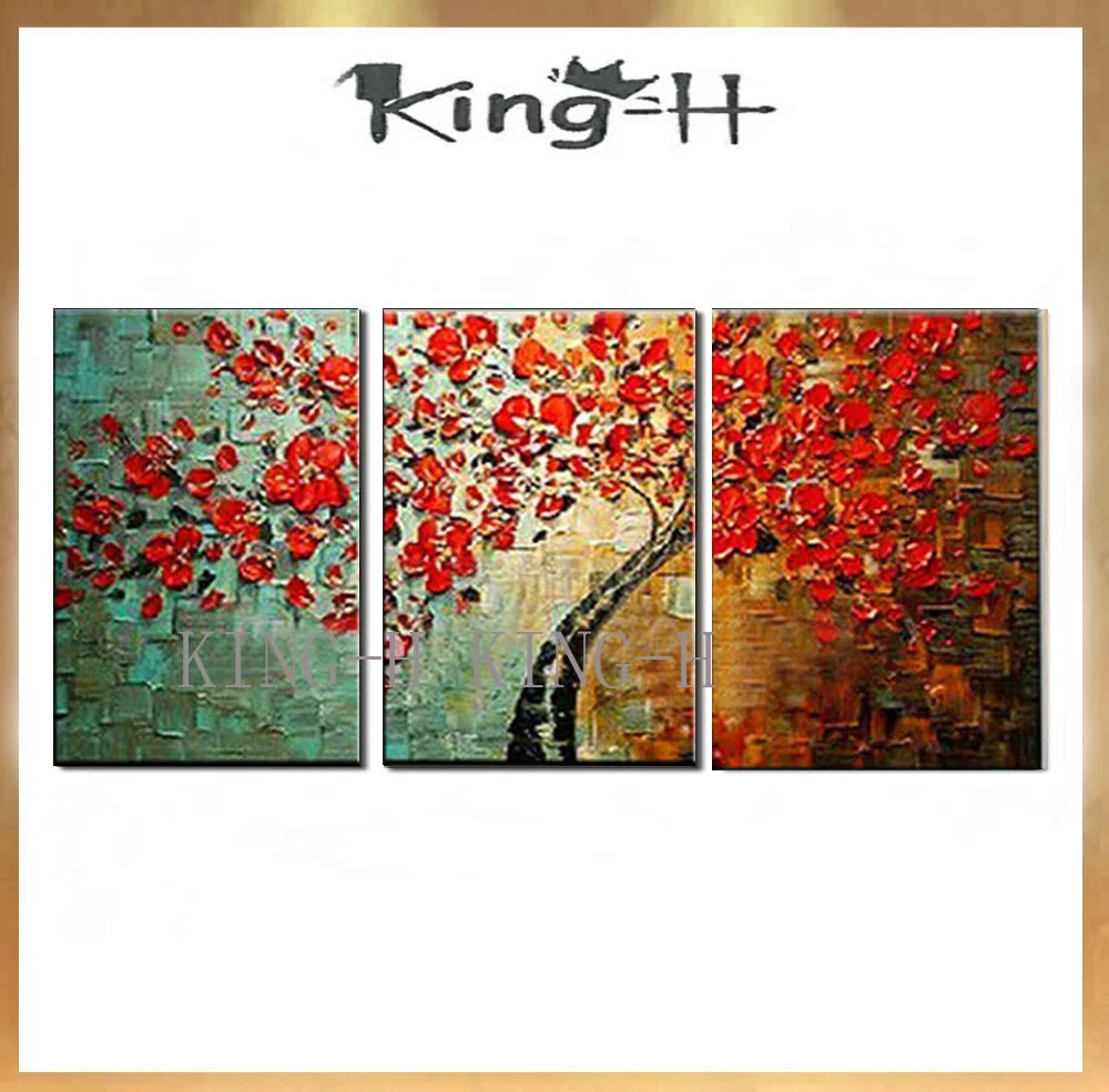 Golden Fortune Tree Hand-painted oil painting thick texture to the living room dining room bedroom wall decoration painti