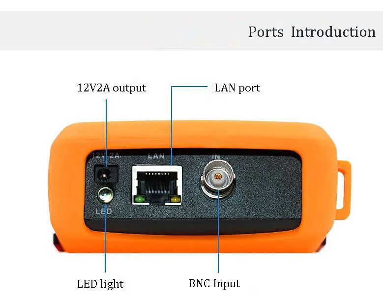 4.3 Inch H.265 4K IP CCTV Tester Monitor IP Analog CVBS Camera Tester WIFI PTZ 12V2A output