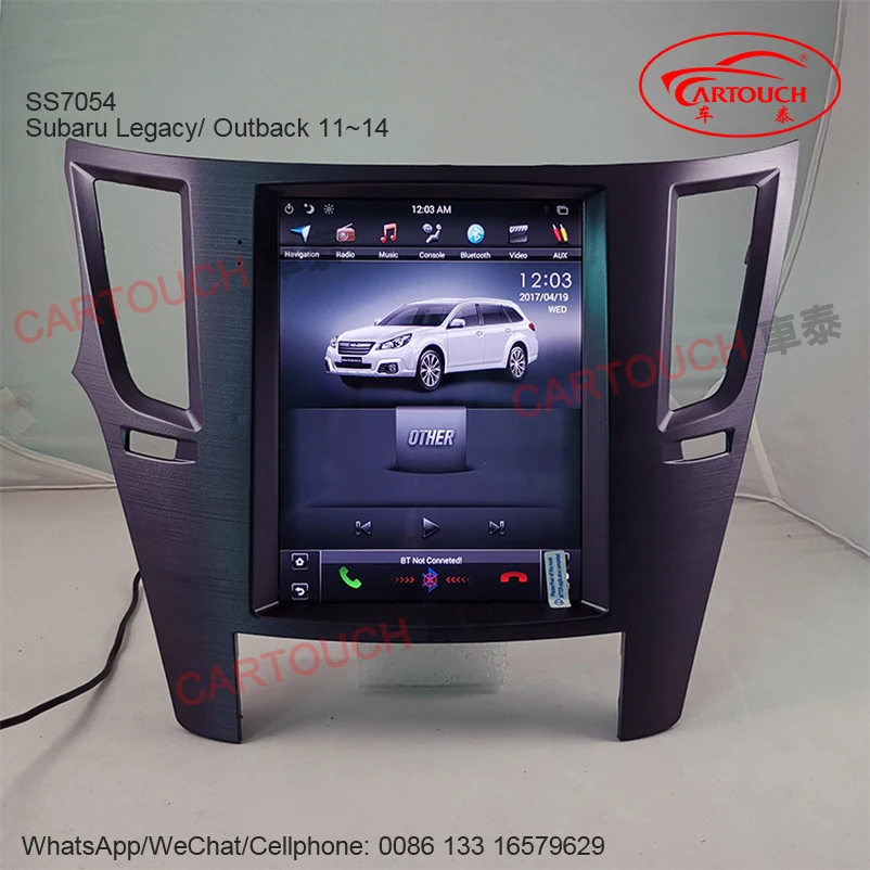 For Subaru Legacy Outback FORESTER Car GPS Radio Vertical IPS Screen Tesla Style Android AUTO Car GPS Multimedia Play Carplay