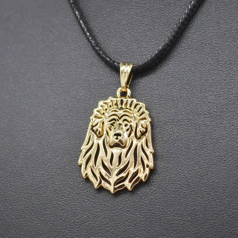 Women's Jewelry Rope Chain Alloy Dog Necklaces Metal Tibetan Mastiff Pendant Necklaces For Women