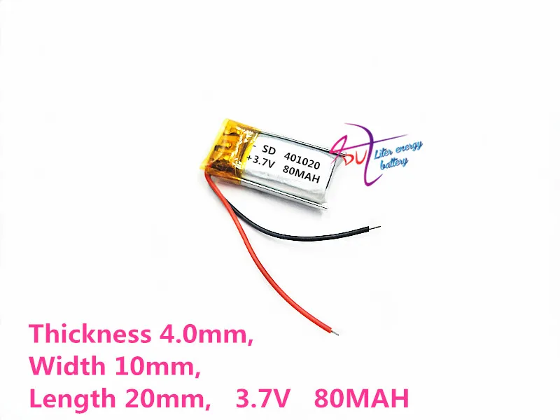 best battery brand 401020 3.7V 80mah 401221 401220 Lithium polymer 'with protection board For Bluetooth Digital Product Singapo