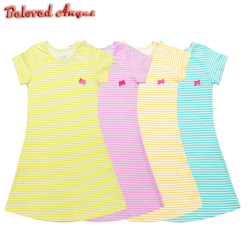 Girl Dress Summer Baby Girls Short Sleeve Clothes Kids Dresses Girls Costume Children Princess Dress Unicorn Casual School Wear