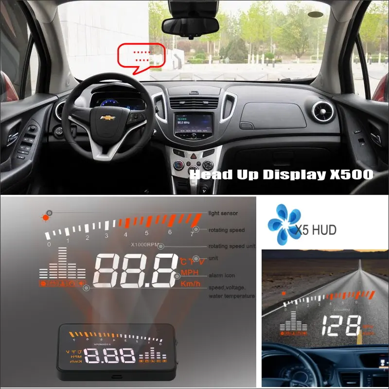 

Car HUD Head Up Display For Chevrolet Tahoe/Tracker/Trax/Traverse SUV Auto Accessories Safe Driving Screen Projector Windshield
