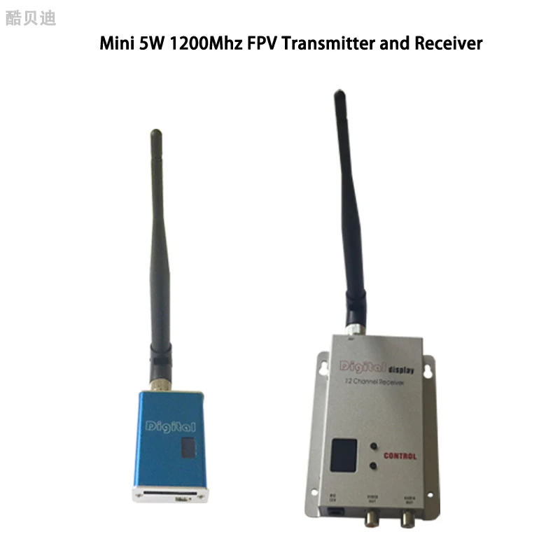 Mini FPV Video Transmitter 1.5Ghz 1.5G Wireless Video Audio Transmitter and Receiver 5W Long Range Camera Transmitter 