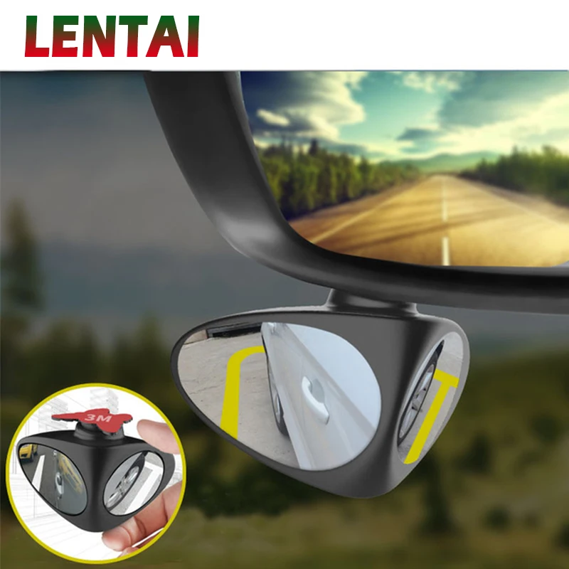 LENTAI For Volkswagen polo golf 4 Opel astra h j g insignia vectra c Ssangyong 1PC 360 Adjustable Car Rearview Mirror Auxiliary