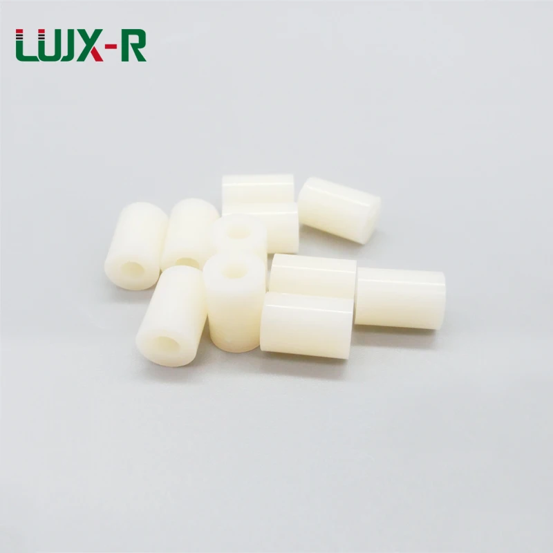 LUJX-R M3 Spacers H2/3/4/5/6/7/8/9/10/11-30mm ABS Round Spacer Non-Threaded Ivory Hollow Standoff Washer for M3 Bolts  PC Board