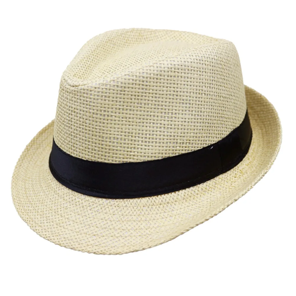 LNPBD 2017 Heißer verkauf Sommer Stil Kind sonnenhut Strand Trilby sonnenhut stroh panama Für jungen mädchen Fit Für Kinder Kinder 54 cm