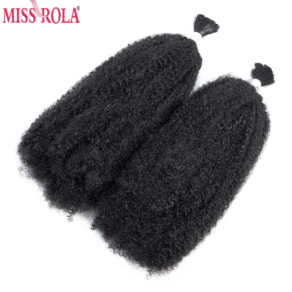 Fräulein Rola Synthetische Afro Verworrene Lockige Haar Extensions 2 teile/los Reine Farbe Häkeln Braid Haar Groß 85g 12 zoll – Detail 9