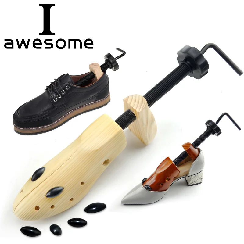 

High Quality 1 PC Wood 2-Way Wooden shoe trees Adjustable Shape For women and men shoes tree Professional Shoe Stretchers