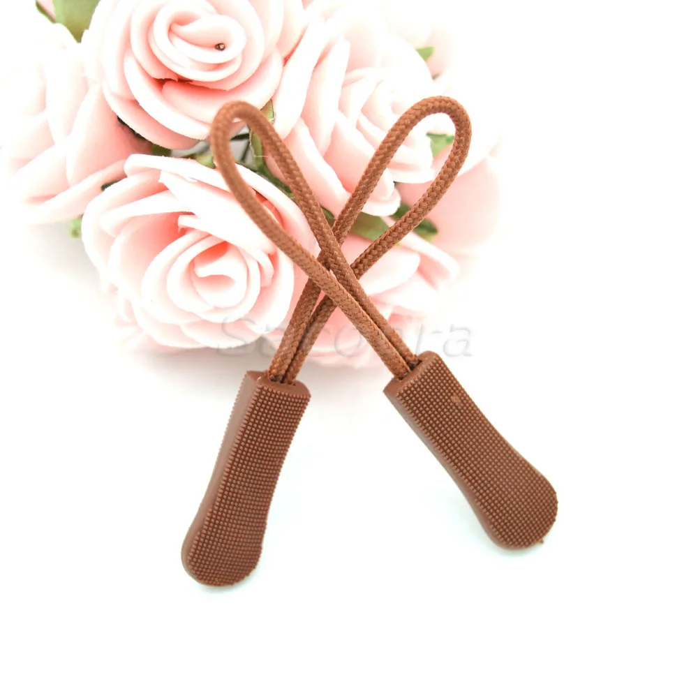 10 Stück/Packung Mix Color Cord Zipper Pull Puller End Strap für Bekleidung Reisetasche Zubehör