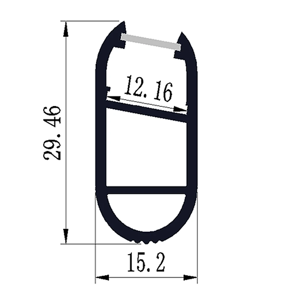 Imagem -02 - Meters Pack m por Peça Levou Perfil de Alumínio Fino m com Difusa Leitoso ou Transparente Capa para Tiras de Led 1050