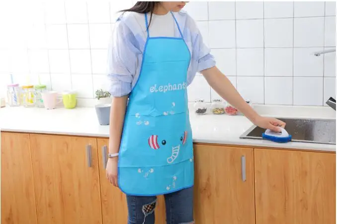 1PC New Arrival Cartoon Cute Fruit Waterproof Cooking Resturant Kitchen Women Apron Kids Funny ND 009