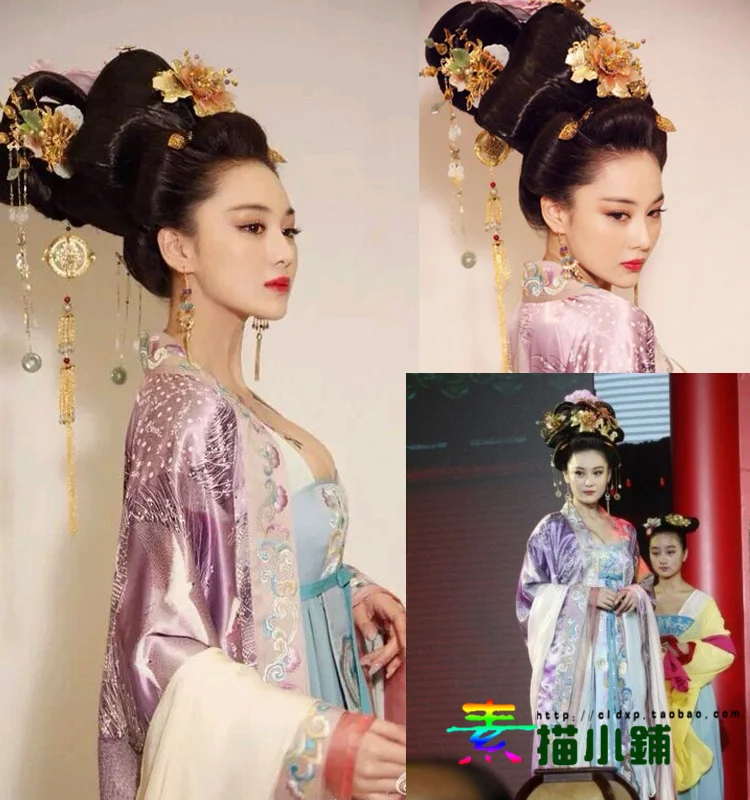 Tang Princess Light Purple Costume TV Play Legend of Chinese Empress Wu MeiNiang Xiao Shu Fei Same Design