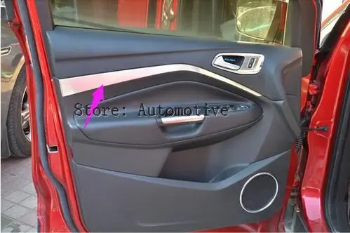 

stainless steel inside DOOR mouldinds stripes cover 4pcs For ford Escape2013 2014 2015