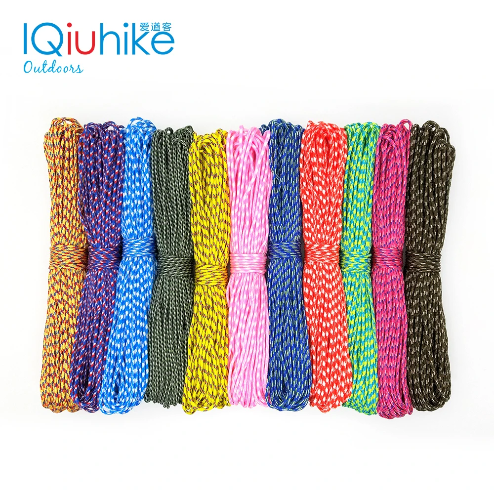 IQiuhike 25FT 100FT (31Meters) Dia. 2mm one stand Cores for Survival Parachude Cord Lanyard Camping Climbing Rope