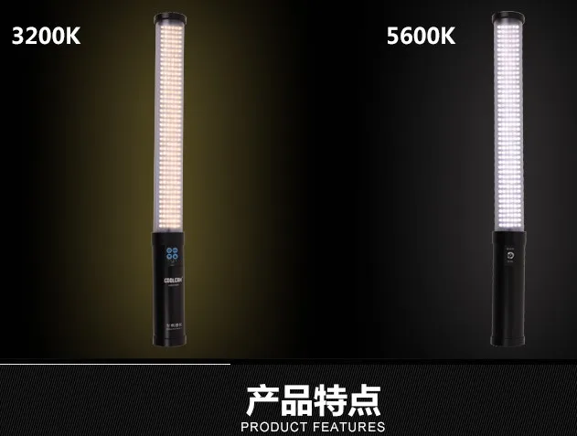 Tweekleurige LED 516AS Handheld Stick Lamp Fotografie Magic Buis LED Licht 3200 K-5500 K Verlichting ijs licht Buis Licht als MTL 900II