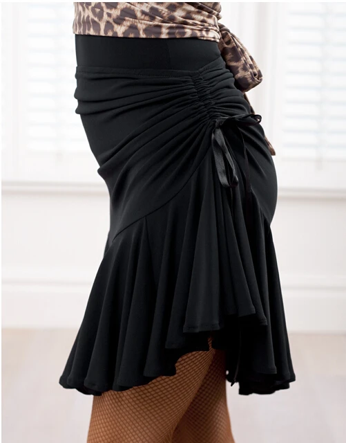 Square dance dance skirt black body skirt skirt pull rope safety pants Latin dance skirt