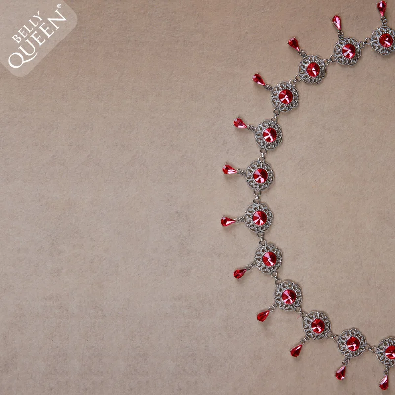 Cinto de dança do ventre feminino, justo com strass cristal, joia para casamento 3 cores