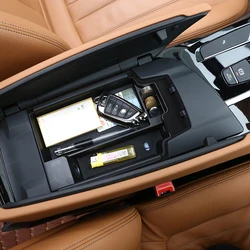 For BMW New 5 Series G30 2017 2018 Plastic Car Center Console Storage Box Phone Tray Accessories with Mat