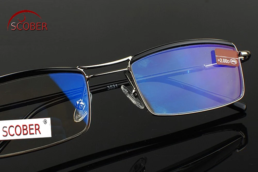 Progressive Multifocal Reading Glasses Designer Double Bridge duke Commercial Man See Near And Far TOP 0 ADD +1 To +4