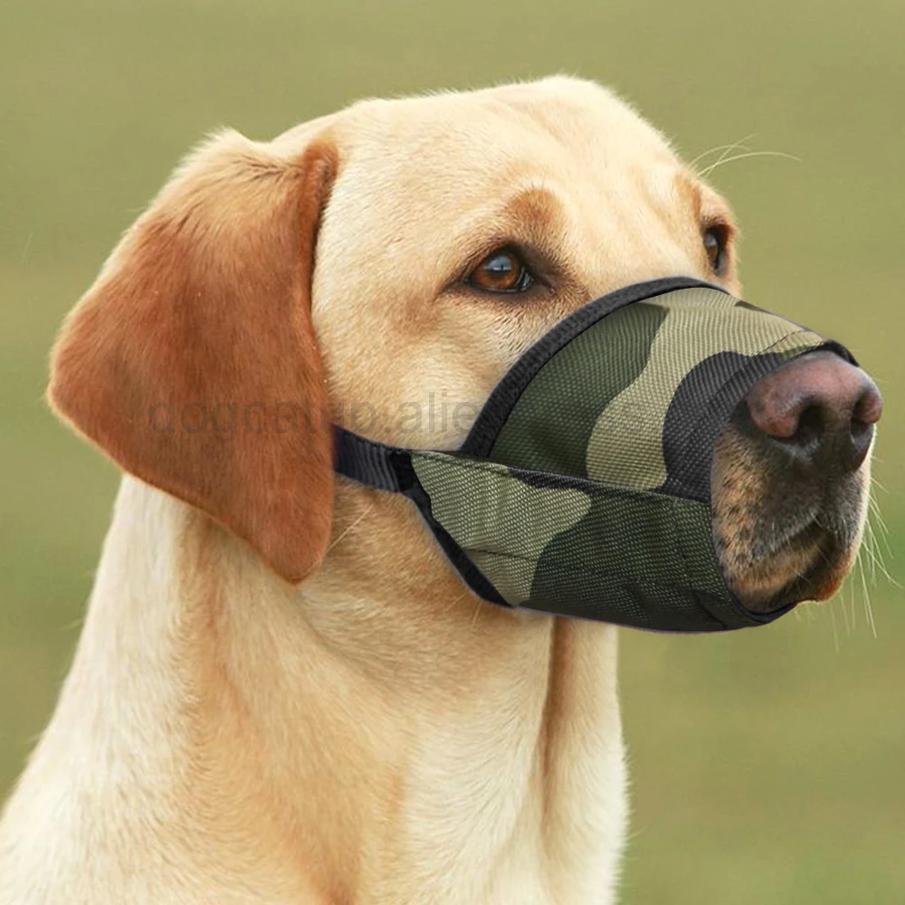 Adjustable Pet Dog Muzzle Breathable Anti Bark Biting Chew Dogs Muzzles Training Respirator for Small Medium Big Dogs Mouth Mask