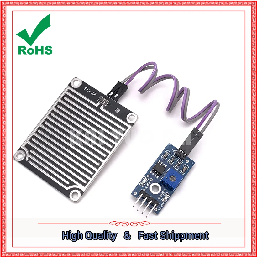 Raindrop Rainwater Module Rain Leaf Sensor Module High Sensitive Weather Sensor Module Board