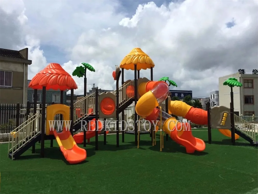 Shipped to Lithuania Anti-UV Safe Large Outdoor Play Slide for Children 20 Years' Manufacturer HZ-08101