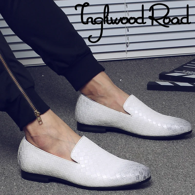 Men Shoes Luxury Brand Braid Loafers Leather Casual Driving Oxfords Shoes Men Loafers Moccasins Italian Shoes For Men Flats