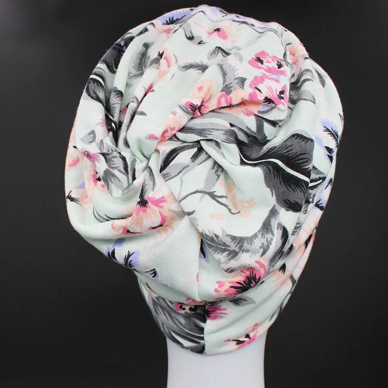 LOVINGSHA Autumn Winter Dual-use Floral Design Hat For Ladies thin Skullies And Beanies Girl Scarf Women Face Mask Female HT118