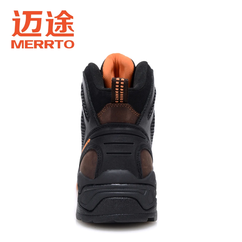 Merrto Outdoor Waterproof Hiking Boots For Men Breathable Shoes Hiking Genuinle Leather Trekking Boots Outdoor Sports Shoes Men