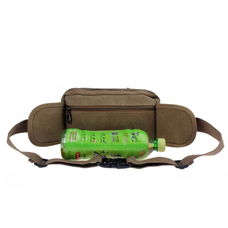 High Quality Casual Canvas Waist Packs Purse Men Bag Portable Vintage Men And Women Waist Bags Travel Belt Wallets Free Shipping