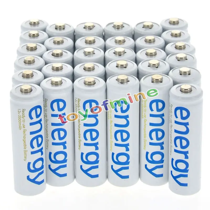 4/8/16/24/32/48/100 Viên 3300MAh 1.2V Ni-Mh AA pin Sạc Trắng 2A Năng Lượng Cho MP3 Tế Bào RC Cho Đèn Led Đèn Pin Đèn Pin Đồ Chơi