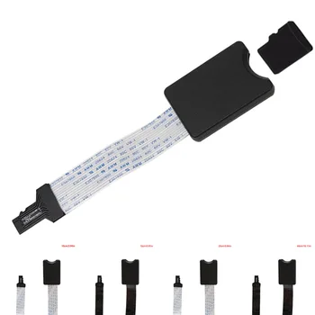 ตัวขยายสายอะแดปเตอร์สำหรับต่อเครื่องอ่านการ์ด SDHC SDXC ขนาด10/15/25/46ซม. TF microSD สำหรับโทรศัพท์จีพีเอสรถยนต์ทีวี