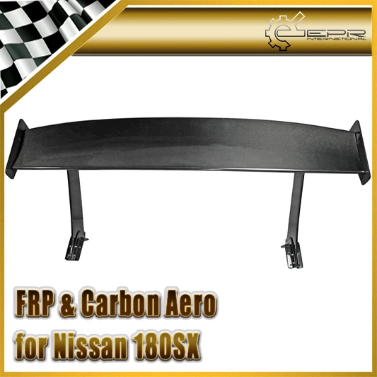 Car Accessories Carbon Fiber Type B GT Spoiler (Fitting on the fender) Glossy Fibre Rear Trunk Wing Body Kit For Nissan 180SX