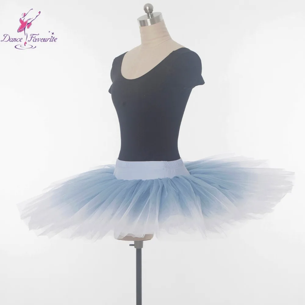 Repetitie/Praktijk Professionele Tutu Stijve Tule Half Ballet Tutu Vrouwen Dance Tutu Blauw Fading Kleur Prefesstional Half Tutu