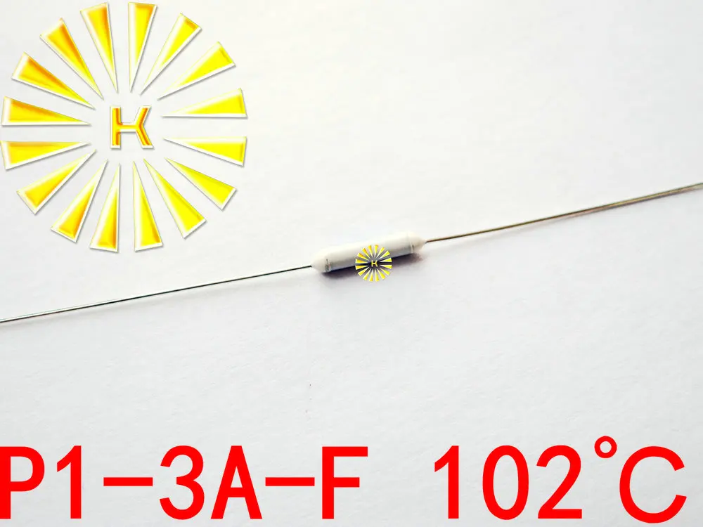 

100% Original P1-3A-F 102 degree Thermal-Links 3A 250V Resistance Temperature Fuse x 500PCS