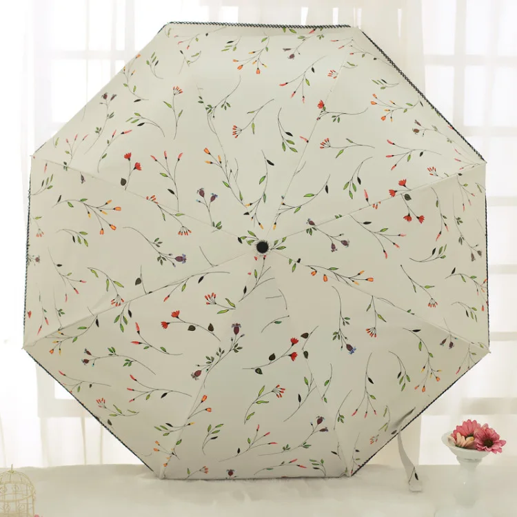 Full-Automatic Folding Sunshade Umbrella Romantic Cute Umbrella Rain Women Creative parasol Flower Brand Umbrellas