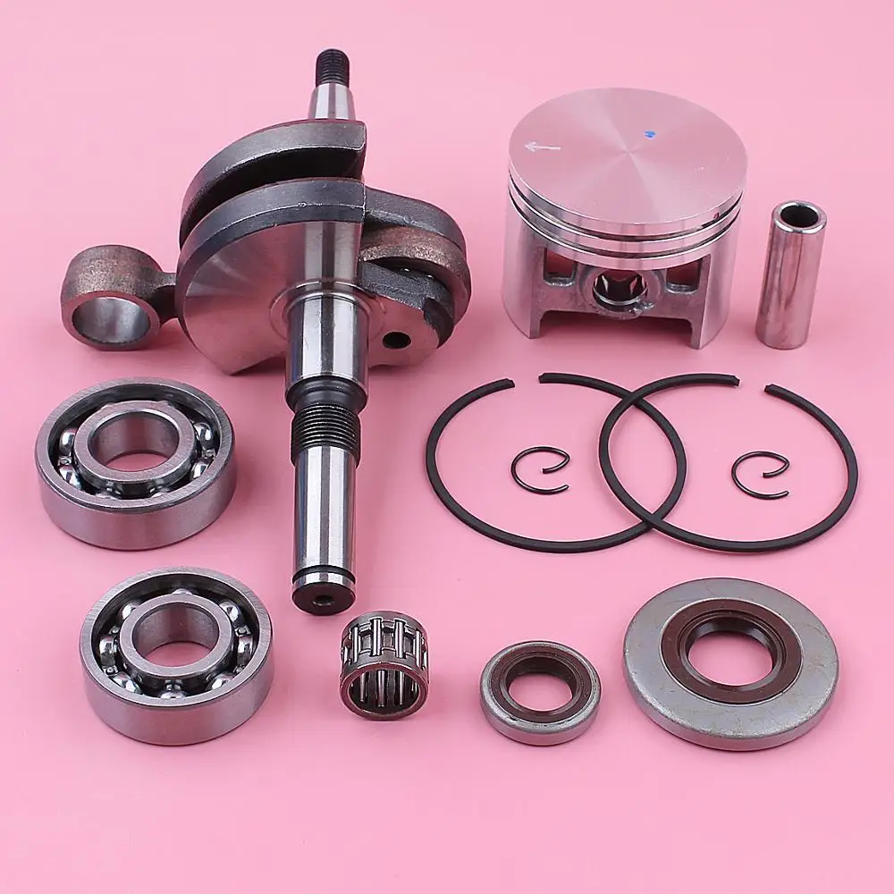 

Chainsaw Replacement Part, Crankshaft Crank Shaft Bearing, Oil Seal, 52mm Piston Kit for Stihl MS380 038 Chainsaw, 1119 030 0400