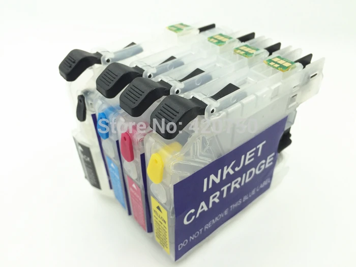 4PK Empty Refillable cartridge suit for Brother LC103 ,LC-103 suit for J4310DW J4410DW J4510DW J4610DW J4710DW J6520DW etc ..